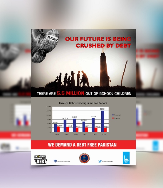 ISEJ Flyer, our future is being crushed by debt